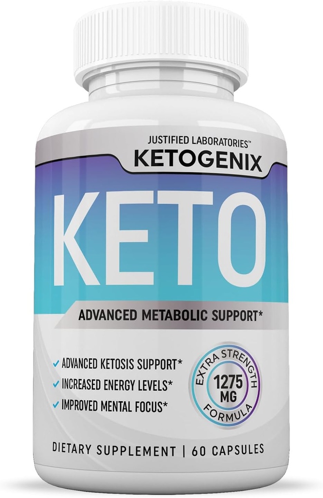 (2 Pack) Ketogenix Keto Pills 1275MG New & Improved Formula Contains Apple Cider Vinegar Extra Virgin Olive Oil Powder Green Tea Leaf 120 Capsules 4