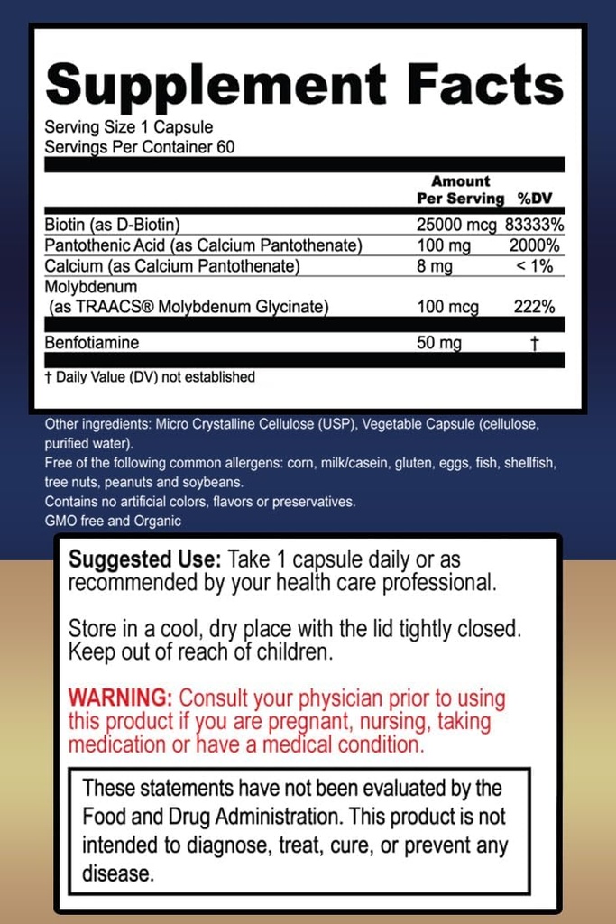 True Healing Naturals - Motor Connect, Brain Supplement - 60 Vegetarian Capsules 3