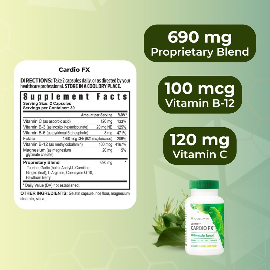 Cardiovascular Support Cardio FX - 60 Caps 4