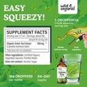 Wild & Organic Green Tea Extract Liquid Drops - Antioxidant-Rich Green Tea Supplement - 2-Month Supply - Vegan, Sugar & Alcohol-Free Camellia Sinensis Tincture - 4 fl oz 4