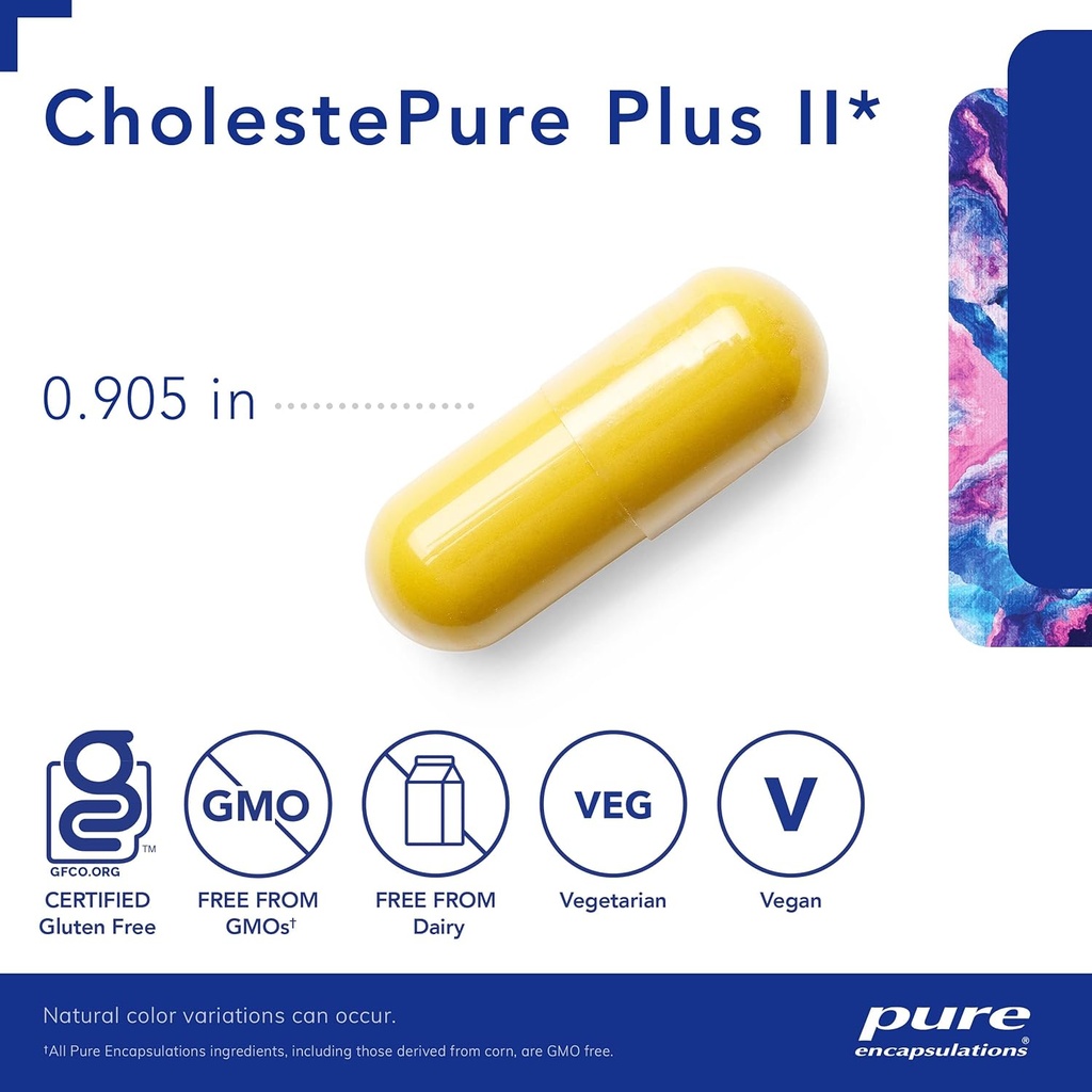 Pure Encapsulations CholestePure Plus II | Phytosterol, Berberine and Flavonoid-Rich Bergamot Extract to Support Healthy Lipid Metabolism and Cardiometabolic Health | 120 Capsules 5