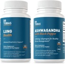 Dr. Tobias Lung Health and Ashwagandha Capsules - Lung Cleanse & Detox for Bronchial & Respiratory System with Calming Adaptogen Formula, Non-GMO 2