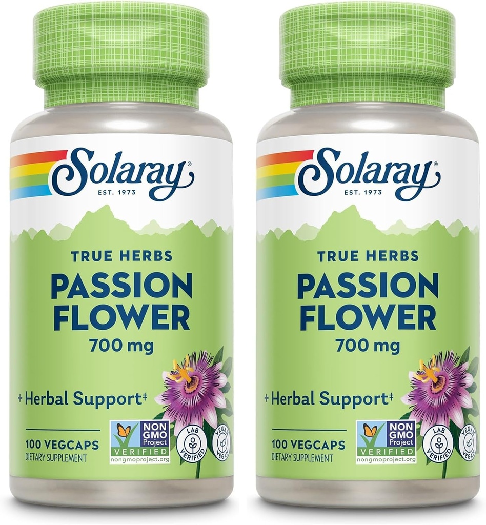 Solaray, (3 Pack) Passion Flower, 350 mg, 100 VegCaps 4