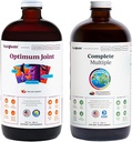 LIQUIDHEALTH Optimum Joint Glucosamine Chondroitin Supplement & Complete Multiple Daily Multivitamin Bundle for Men & Women - Immune Support, Bone Joint Health, Whole Foods - USA Made, Vegan, Non-GMO 2