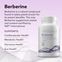 Theralogix Berberine Enhanced Absorption - 90-Day Supply - Made with Berberine Phytosome to Help Support Healthy Metabolism & Hormone Balance* - NSF Certified - 90 Capsules 4