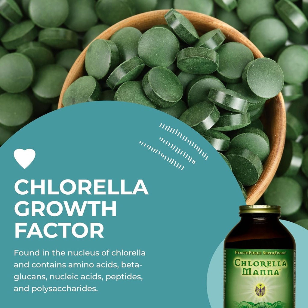 HealthForce SuperFoods Chlorella Manna - Powder - 350 Grams 6