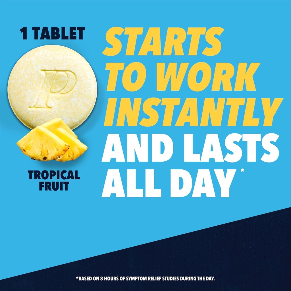 Pepcid Complete Acid Reducer + Antacid for Acid Reflux, 10mg Famotidine, 800mg Calcium Carbonate & 165mg Magnesium Hydroxide per Heartburn Tablet, Antacid Chews, Tropical Fruit, 25 ct 3