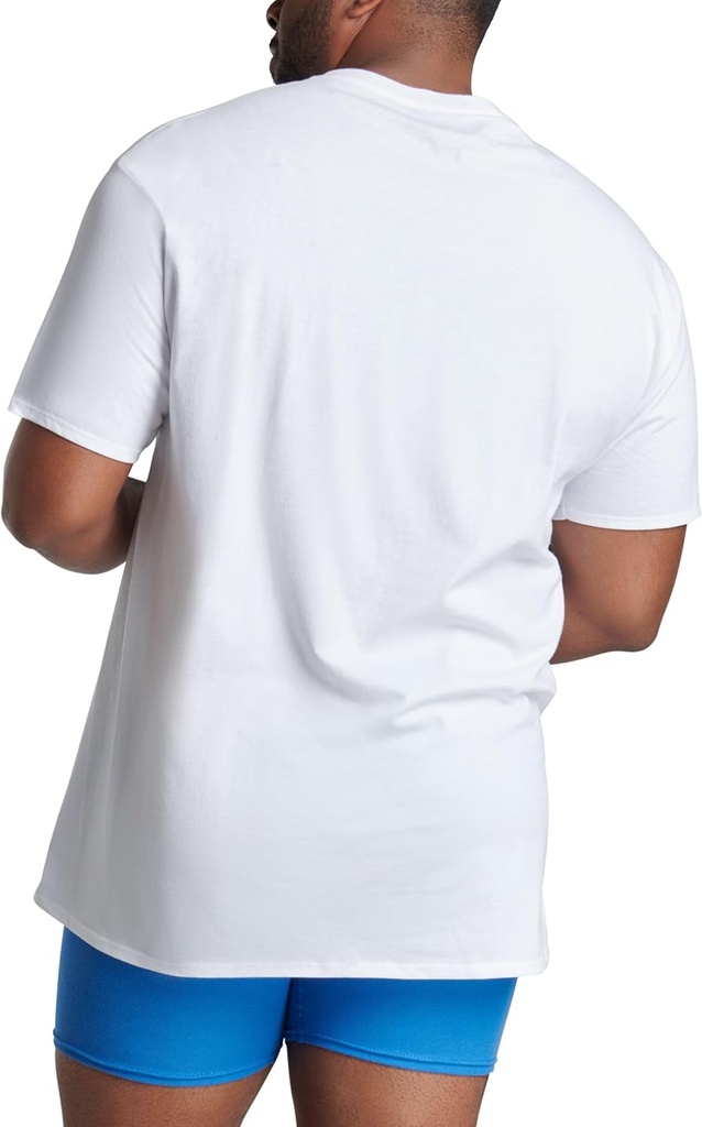 Fruit of the Loom Men's Crew Tee Undershirts, Moisture Wicking & Tag Free, Also Available in Big & Tall 5