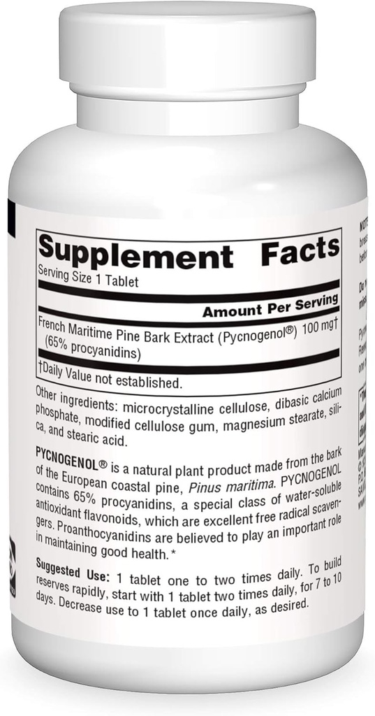 Source Naturals Pycnogenol, Proanthocyanidin Complex, 100 mg - 120 Tablets 4