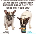 Eye Vitamins for Dogs - Dog Vision Supplement for Tear Stains, Dog Eye Care, Immune Support - Vitamin С, Carrot, Fish Oil, Lutein - 180 Soft Chews with Duck Flavor - for All Breeds and Ages 6