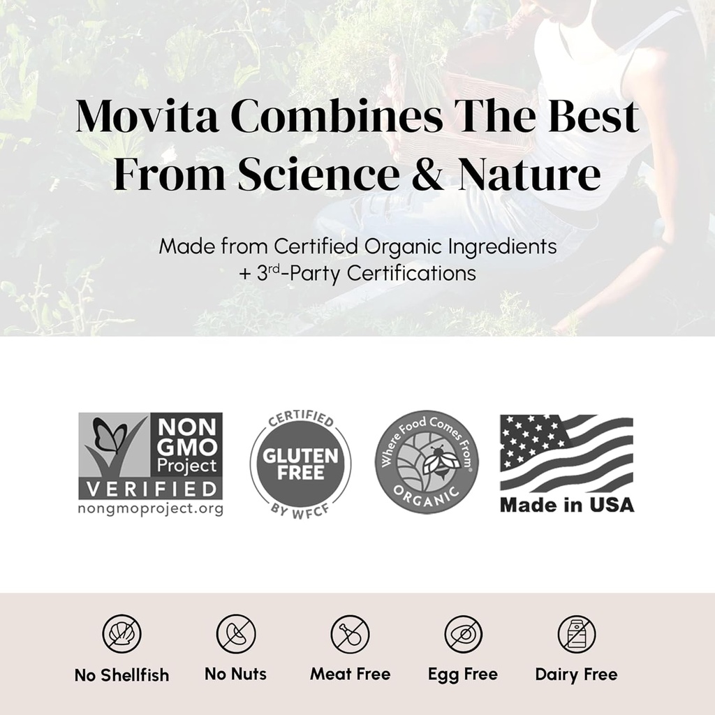 Movita Fermented Vitamin C 250mg – Immunity Booster, Antioxidant Protection, Aids Collagen Synthesis & Iron Absorption – Organic, Vegan, Gluten-Free, Non-GMO – 30-Day Supply (Eco-Friendly Pouch) 5