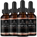 Hemp Oil -4 Packs Maximum Strength - Pure & CO2 Extract Drops - 100% Natural Organic, Vegan, Non-GMO Free 2