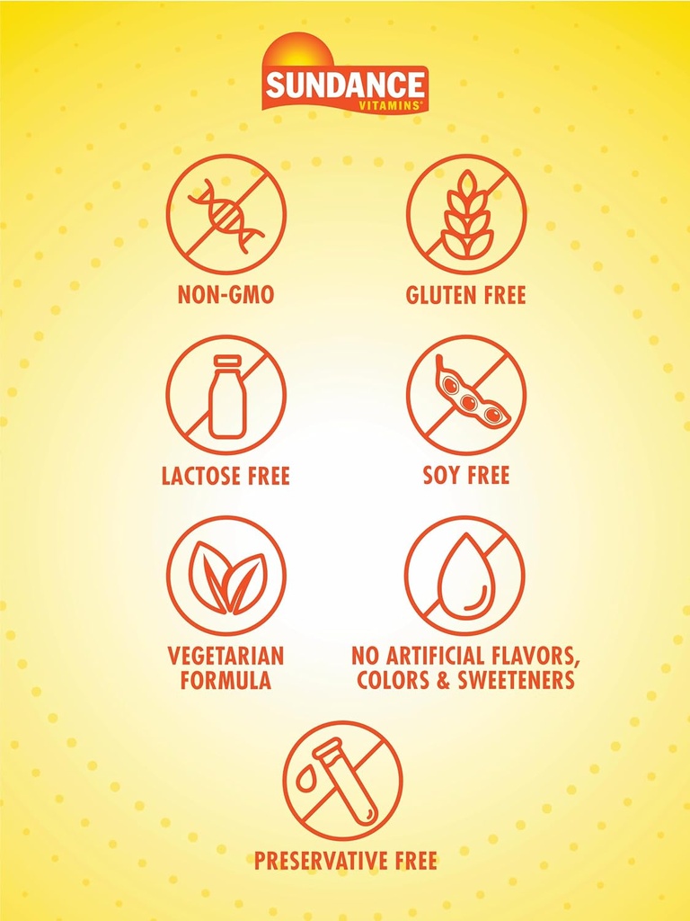 Sundance Vitamin C 1000mg with Rose HIPS | 90 Vegetarian Caplets | Essential Vitamin | Vegetarian, Non-GMO, and Gluten Free Supplement 4