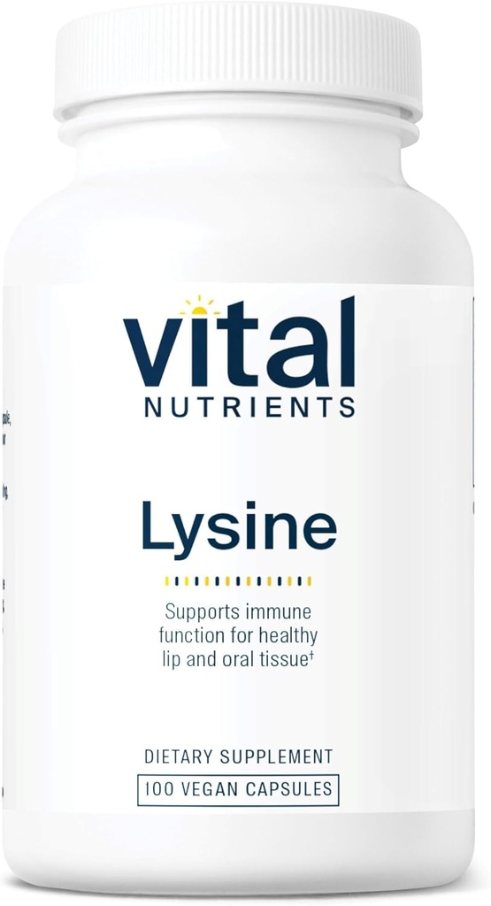 Vital Nutrients Lysine | Lysine Supplement Supports Healthy Lip and Oral Tissue | Immune Support Supplement Promotes Calcium Absorption | Gluten, Dairy, Soy Free | Non-GMO | 100 Capsules 2