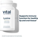 Vital Nutrients Lysine | Lysine Supplement Supports Healthy Lip and Oral Tissue | Immune Support Supplement Promotes Calcium Absorption | Gluten, Dairy, Soy Free | Non-GMO | 100 Capsules 4