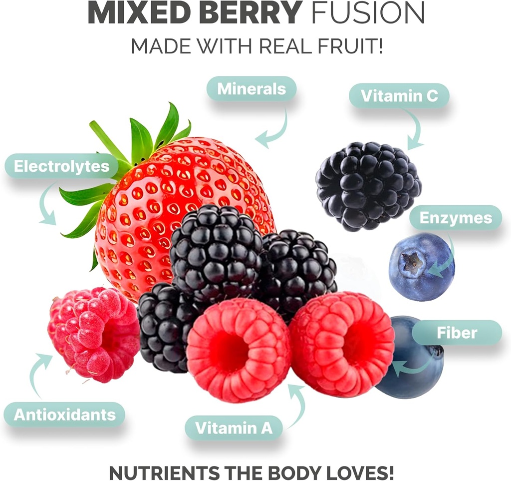 Wildcrafted Irish Sea Moss Gel | Made in USA | Rich in Vitamins & Minerals | Sea Moss Gel Raw | Nutritional Supplement | Mixed Berry (16 oz) 6