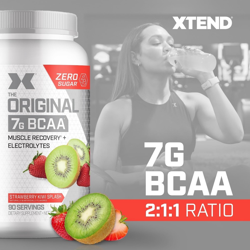 Xtend XTEND Original BCAA Powder 7g BCAA and 2.5g L-Glutamine, Sugar Free Post Workout Muscle Recovery Drink with Amino Acids for Men & Women, 90 Servings 4