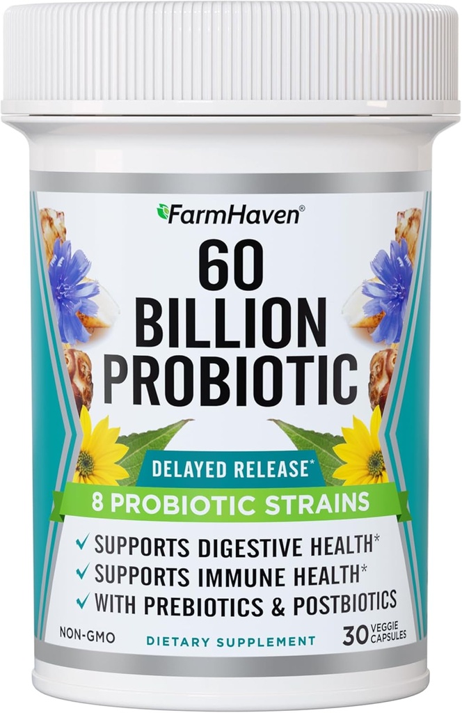 FarmHaven Turmeric Curcumin with BioPerine Black Pepper and 60 Billion CFU Probiotic 6