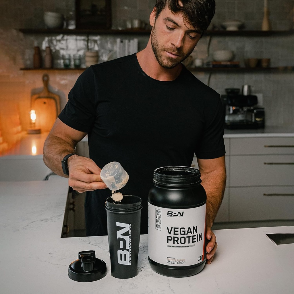 BARE PERFORMANCE NUTRITION Vegan Protein, Plant Based Protein, Pea Protein, Watermelon Protein and Pumpkin Protein, Naturally Sweetened and Flavored (Vanilla) 6