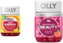 OLLY Extra Strength Daily Energy Gummy, Caffeine Free, 1000mcg Vitamin B12, CoQ10, Goji Berry & Undeniable Beauty Gummy, for Hair, Skin, Nails, Biotin, Vitamin C, Keratin, Chewable Supplement 2