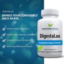 DigestaLax Increase Nutrition & Constipation Support - Helps Improve Easy Digestion & Natural Colon Absorption + Gas, Bloating, and Cramping Relief, Calcium Blend for Gut Health, 60 Veggie Capsules 3