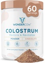 WONDERCOW Colostrum Supplement Powder for Gut Health, Immune Support, Muscle Recovery & Wellness | Natural IgG Pure Whole Bovine Colostrum Superfood, Chocolate, 60 Servings 2