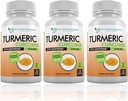 Turmeric Curcumin with Bioperine and Triphala - 2250mg/d - 540 Veggie Capsules with Black Pepper Extract -Turmeric Supplement 2
