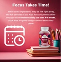 Vegan Kids Focus Gummies - Potent Chewable Brain Support for Children - Enhances Concentration & Memory - Calming Supplements & Focus Gummies for Kids - Non-GMO & Gluten-Free - 60 Count - 3 Pack 6