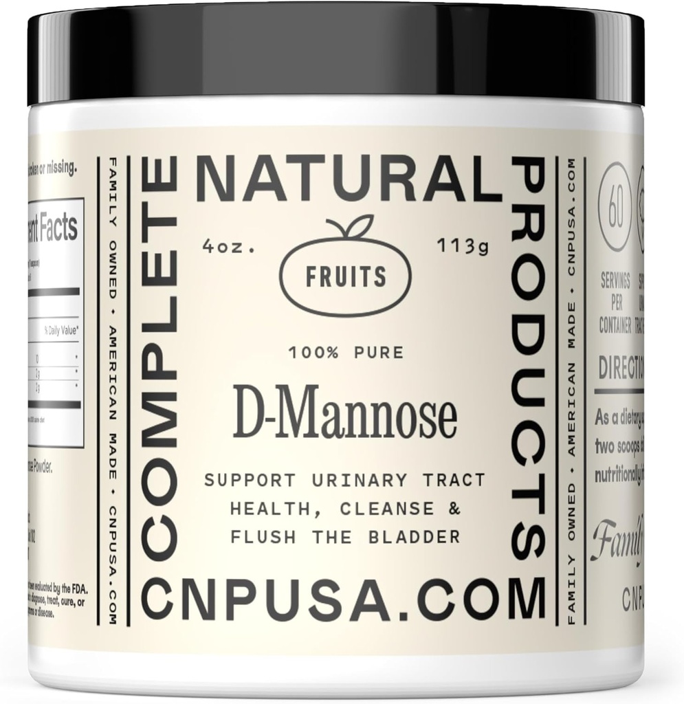 Pure D-Mannose Powder Supplement - D-Mannose 4oz (113g) About 60 Servings for UTI, Natural Bladder, & Urinary Tract Health 2