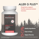 Mountain Peak Nutritionals Aller G Plus - Respiratory, Sinus, & Seasonal Allergy Support - w/Bromelain & Stinging Nettle - Promotes Healthy Immune Function (90 Vegetarian Capsules) 3