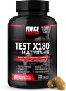 FORCE FACTOR Test X180 Multivitamin, Testosterone Booster Supplement for Men, Support Muscle, Strength, Performance & Vitality, 50+ Nutrients for Men’s Health & All 13 Essential Vitamins, 120 Tablets 2