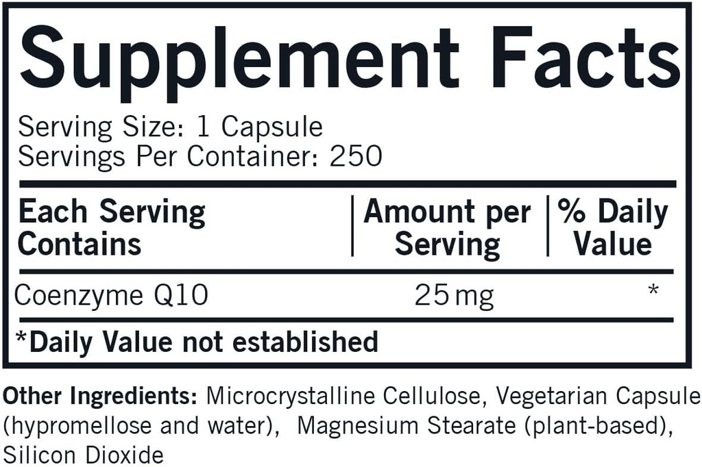 Kirkman Coenzyme Q10-25 mg - 250 Capsules 4