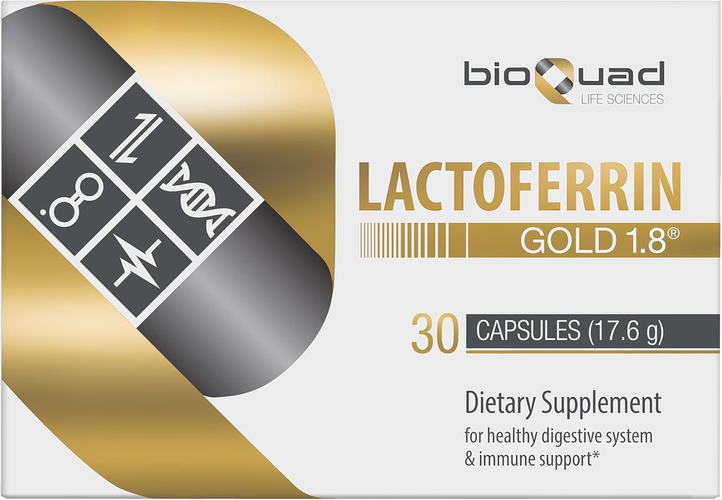 Lactoferrin Gold 1.8 - for Immune Support, Digestive Health, and Iron Absorption - Lactose-Free, Gluten-Free, Non-GMO (30 Count) 2