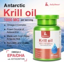 Antarctic Krill Oil 1000 mg with Omega-3s EPA, DHA, Astaxanthin and Phospholipids 60 Softgels Supplement No Fishy Aftertaste for Joint, Heart, Brain and Immunity 5