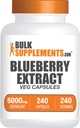 BulkSupplements.com Blueberry Extract Capsules - Blueberry Extract Supplement, Sourced from Wild Blueberry - Vegan & Gluten Free, 1 Capsule per Serving, 240 Veg Capsules (Pack of 1) 2