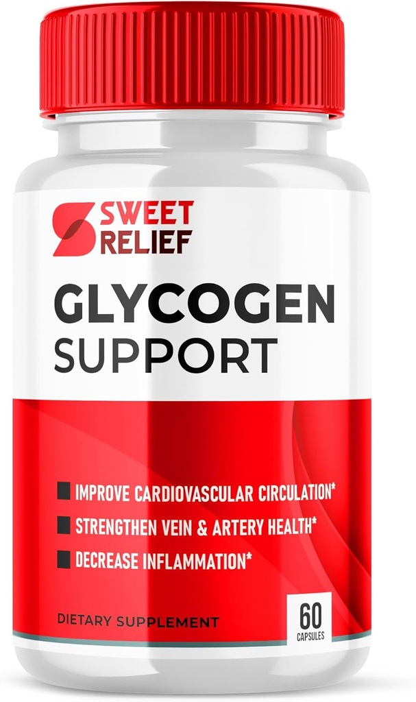 Sweet Relief Glycogen Support Capsules, Sweet Relief Blood Vessel Cleaner Supplement, Sweet Releaf Glycogen Support Sweet Relief, SweetRelief Glucogen Support Sweet Relief Support Pills (60 Capsules) 2