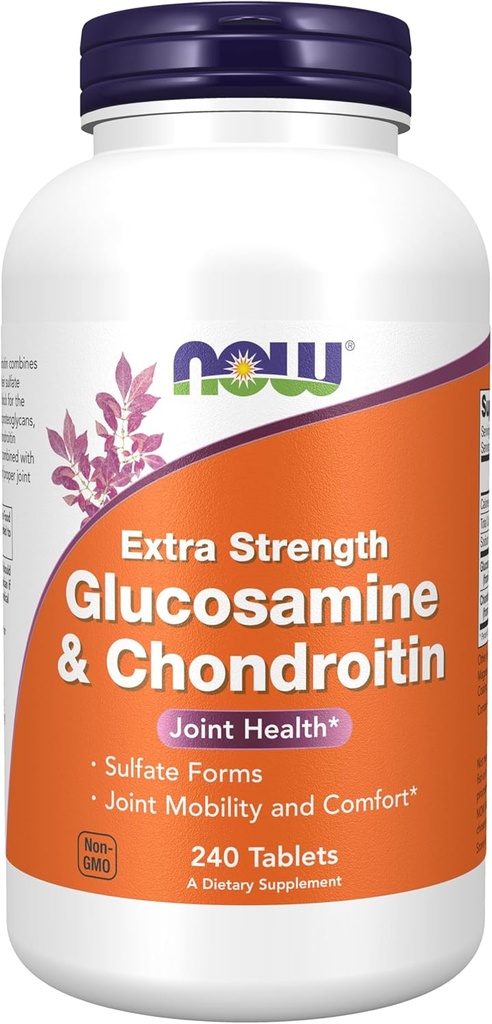 NOW Foods Supplements, Glucosamine & Chondroitin Extra Strength, Sulfate Forms, 240 Tablets 2