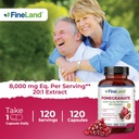 FineLand Pomegranate Extract 20:1, 8,000 mg Equivalent per Serving, 40% Ellagic Acid Standardized, Antioxidant Supplement for Cellular & DNA Health, 120 Veg Capsules, 4-Month Supply 4