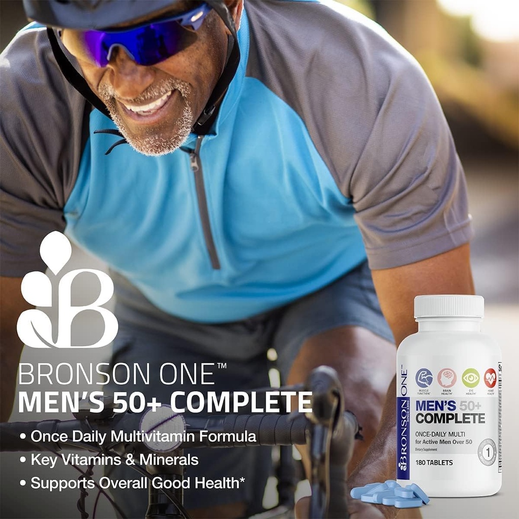 Bronson ONE Daily Mens 50+ Complete Multivitamin Multimineral, 360 Tablets 4