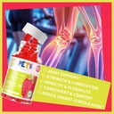 Pets Purest Glucosamine Chondroitin Gummies with MSM & Elderberry Extra Strength - Joint Support, Antioxidant Immune Support Supplement for Adults, Men & Women.(2 Pack) Strawberry 5