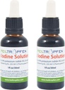 2X 2.2% Lugol's Iodine Solution 2x1 Fl Oz - 2x30 ml | Pharmaceutical Grade Ingredients | Lugols Solution Made with Iodine and Potassium Iodide | Set of Two Bottles | Heiltropfen® 5