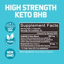 Herbtonics Keto BHB + BioPerine Keto Pills – Exogenous Ketones for Ketosis Support, Weight Management, GLP‑1 Support, Energy & Mental Focus, Vegan Friendly Non‑GMO Formula. 60 Vegan Capsules 3
