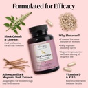 Winged Wellness Hot Momma Menopause Supplements for Women - Hormone-Free Menopause Relief Support for Hot Flashes & Night Sweats with Chaste Tree Berry, Multivitamins & More - 60 Vegan Capsules 4