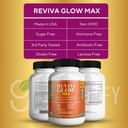 Reviva Glow Max - Hair, Skin & Nails Support Supplement | Biotin, Calcium, Magnesium, Folate & Herbal Blend | Premium Formula | 60 Capsules, Vegan & Gluten-Free 6