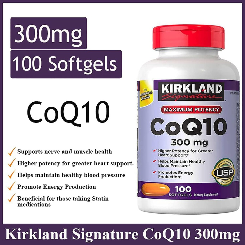 Kirkland Signature CoQ10 300 mg., 100 Softgels (3 Pack) 4