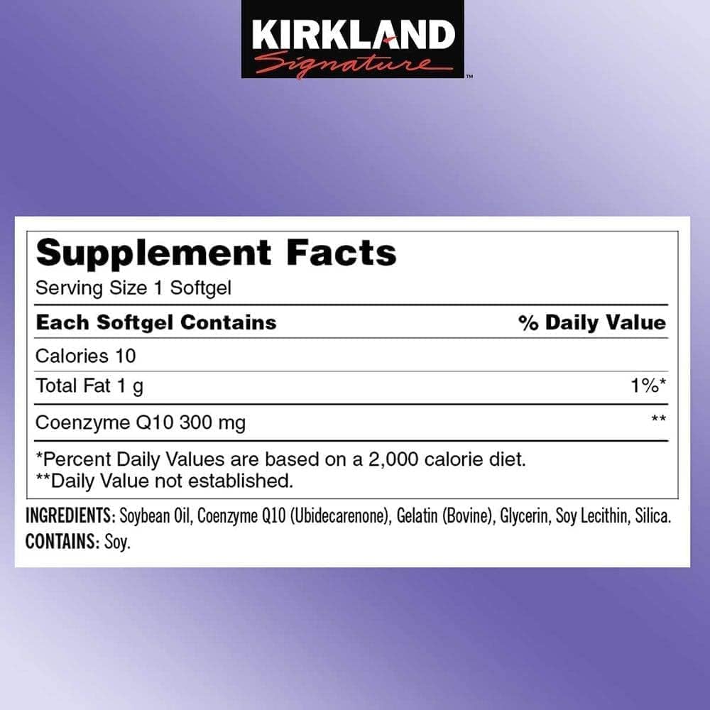 Kirkland Signature CoQ10 300 mg., 100 Softgels (3 Pack) 5