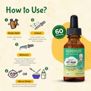 Kiddivit Baby Vitamin A&D Liquid Drops with Vitamin E – Gentle Immune & Vision Support Supplement – 60 Daily Servings, Dropper Included, Glass Bottle – Sugar Free, Gluten Free, Vegetarian, 2oz 5