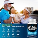 Sea Moss 3000, Black Seed Oil 2000, Ashwagandha 1000, Bladderwrack, Maca Turmeric - Manuka Honey, Dandelion & Black Pepper, Super Antioxidants Supplement,180 6