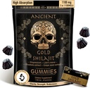 ad hoc 1100mg Gold Shilajit Gummies with Magnesium, Lions Mane, Rhodiola, Grape Seed - Himalayan Shilajit for Men Women, 85+ Trace Minerals & Fulvic Acid, Pure Shilajit for Energy Immune Support,60 Ct 2