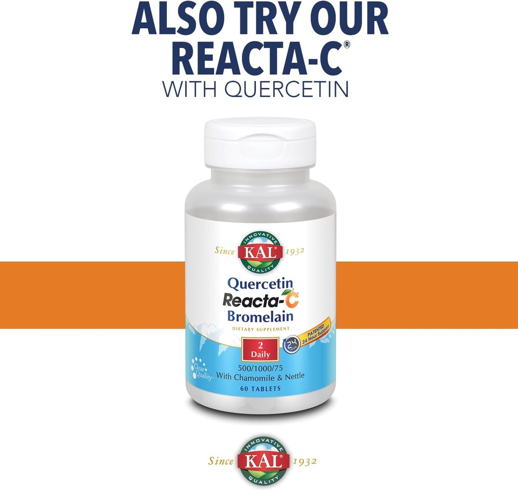 KAL Reacta-c with Bioflavonoids Tablets, 60 Count 6